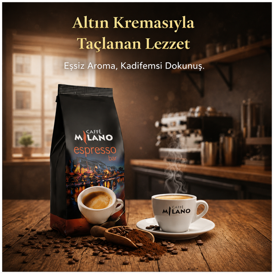 Caffe Milano Espresso Bar Çekirdek Kahve 500g