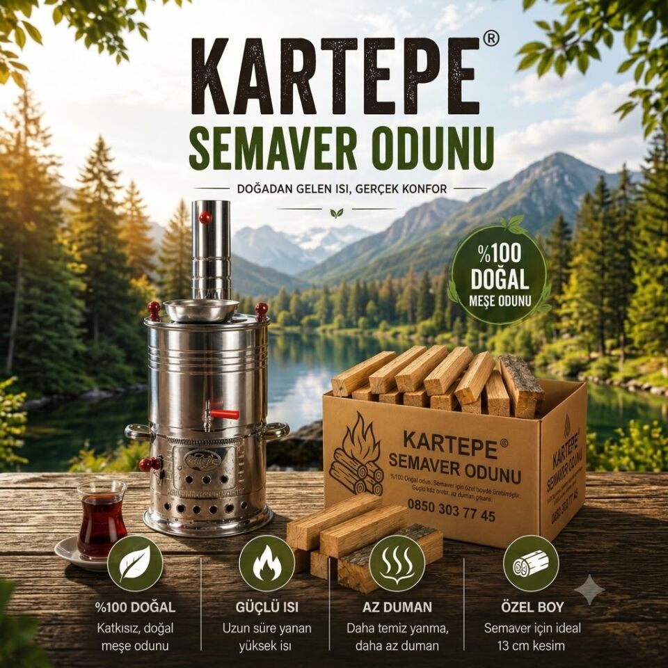 Kartepe Semaver Odunu Meşe 5kg