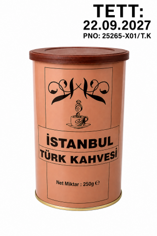 İstanbul Kahve Türk Kahvesi 250 gr Teneke