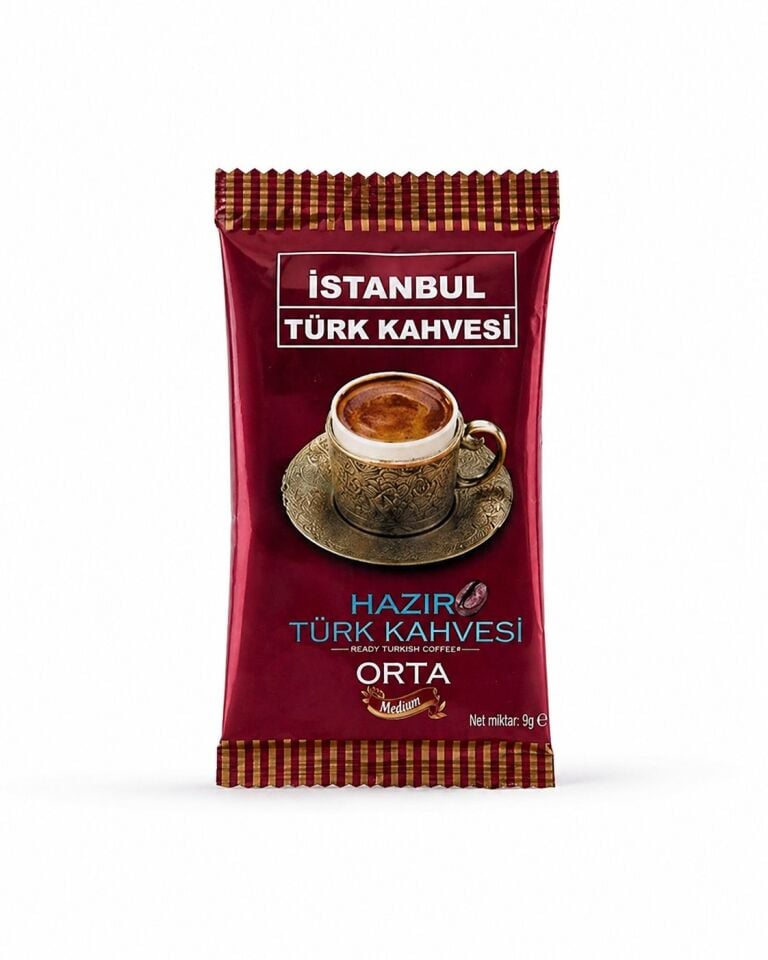 İstanbul Hazır Türk Kahvesi Orta 9 gr x 12 Adet