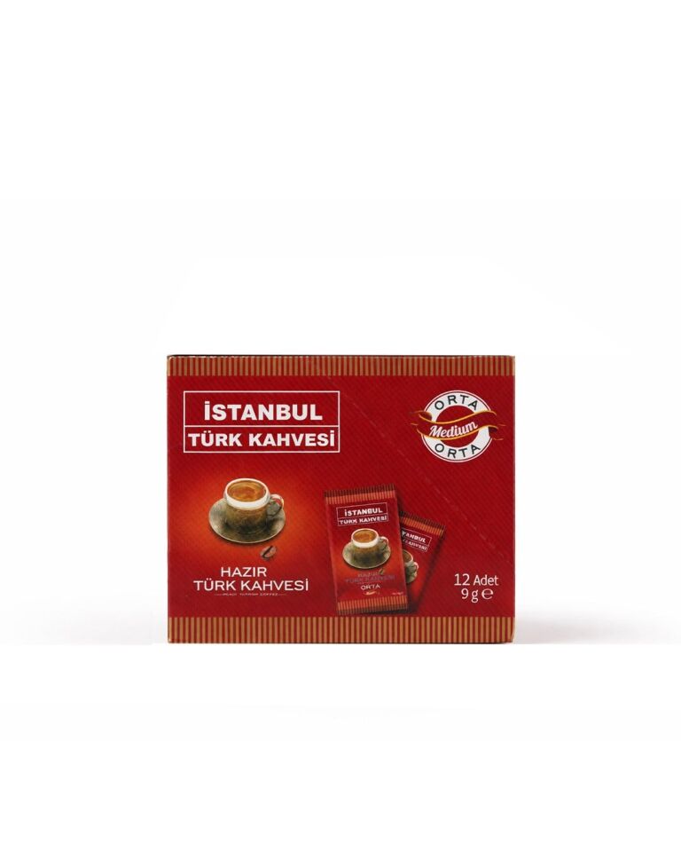 İstanbul Hazır Türk Kahvesi Orta 9 gr x 12 Adet