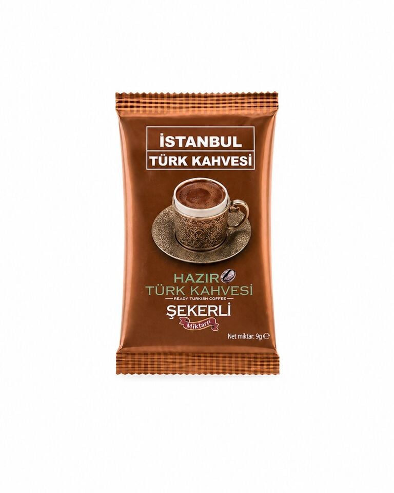 İstanbul Hazır Türk Kahvesi Şekerli 10g x 12 Adet