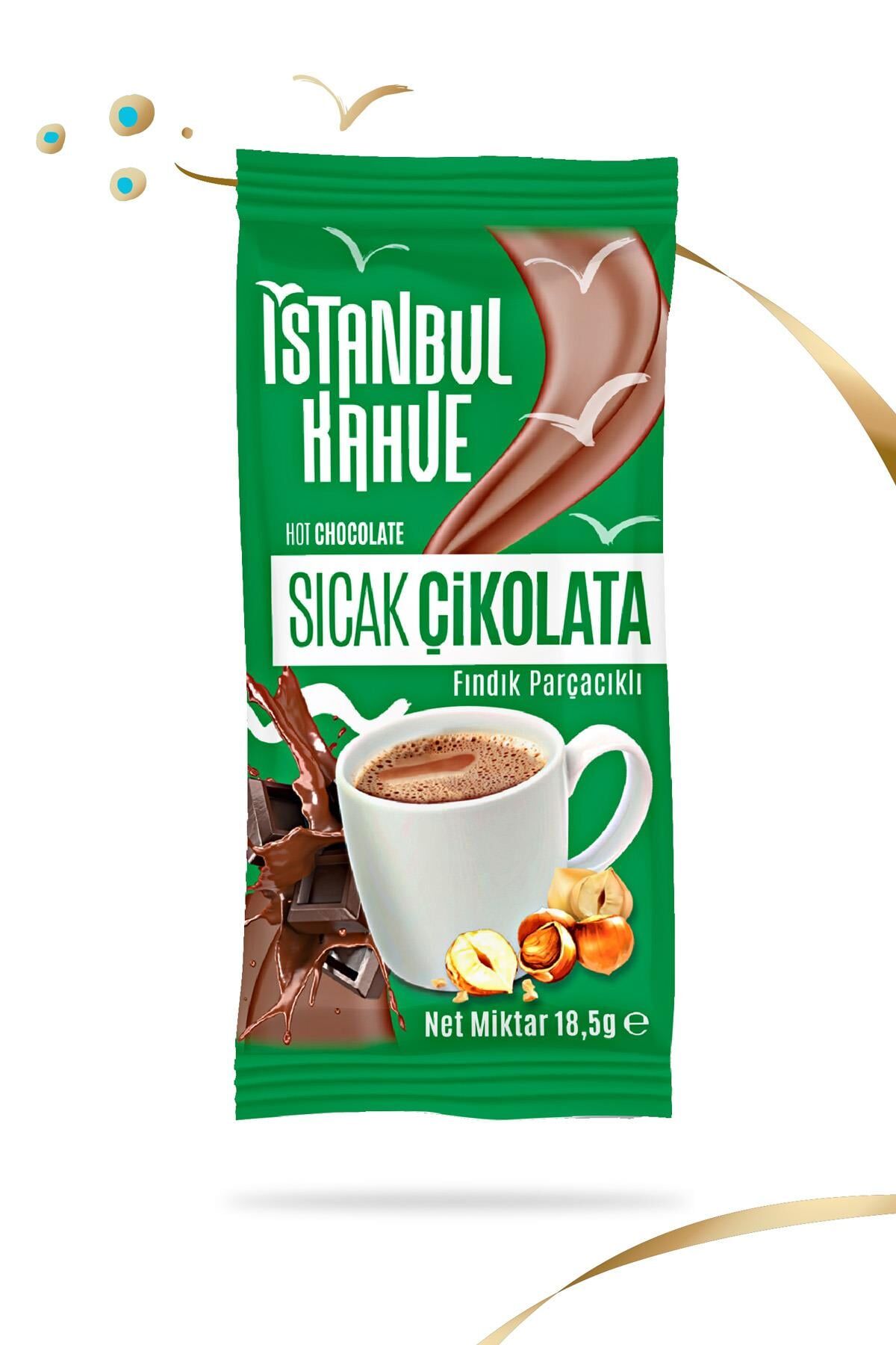İstanbul Kahve Sıcak Çikolata Fındık Parçacıklı 18.5 gr x 24 Adet