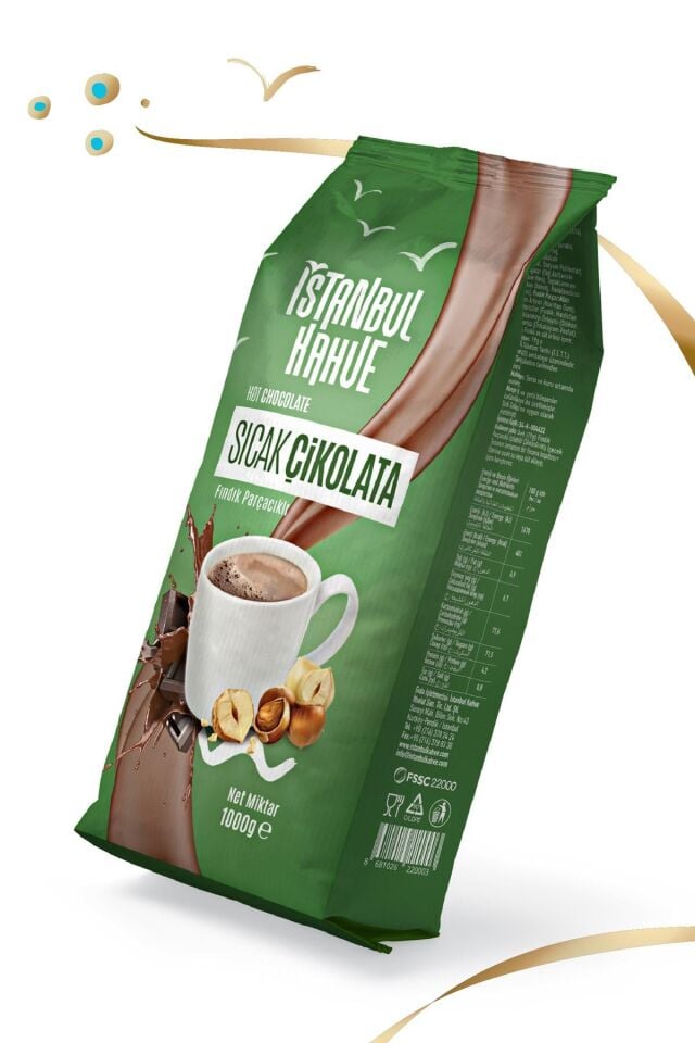 İstanbul Kahve Sıcak Çikolata Fındık Parçacıklı 1000 gr