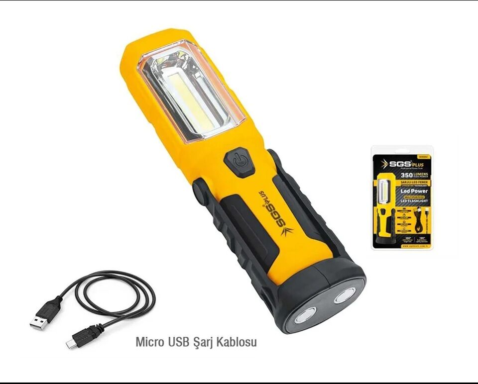 SGS 5054 ŞARJLI LED FENER 350 LÜMEN