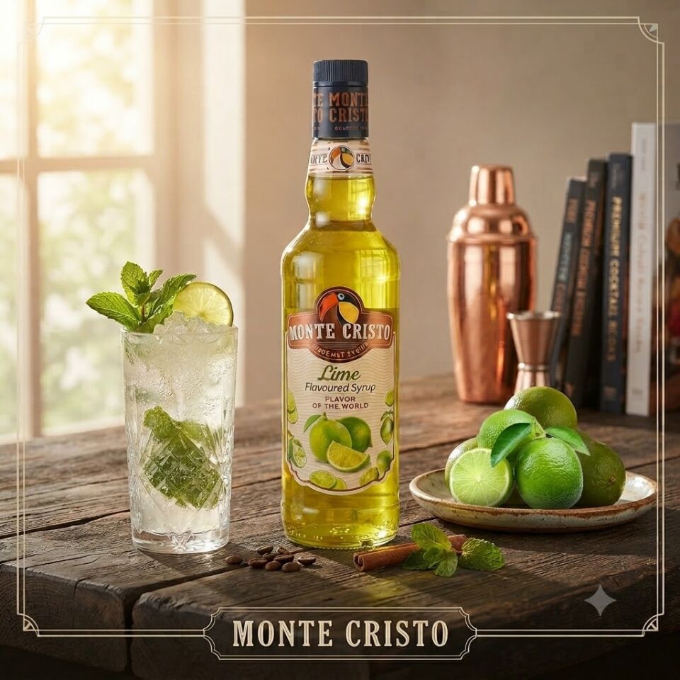 Monte Cristo Yeşil Limon Aromalı Şurup 70cl