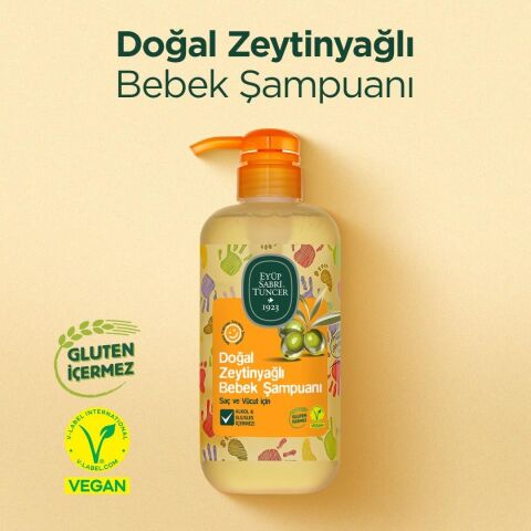 Eyüp Sabri TuncerDoğal Zeytinyağlı Bebek Şampuanı 600 ml Şişe