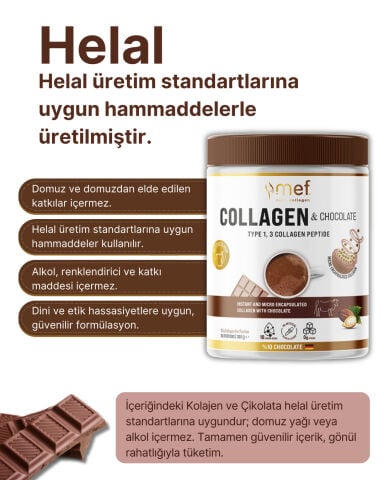 Mef Nutri Collagen Collagen & Chocolate Gerçek Çikolatalı Kolajen