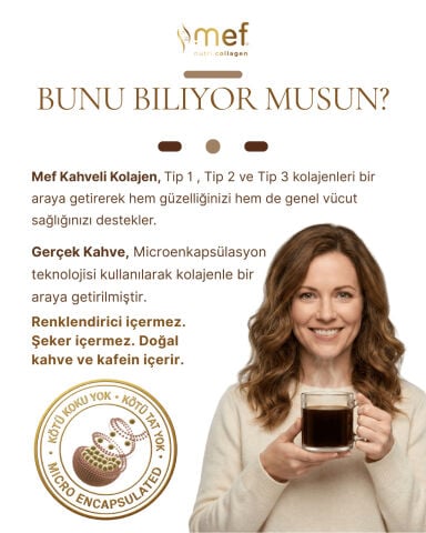 Mef Nutri Collagen Collagen & Coffee Gerçek Kahveli Kolajen
