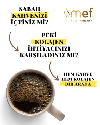 Mef Nutri Collagen Collagen & Coffee Gerçek Kahveli Kolajen