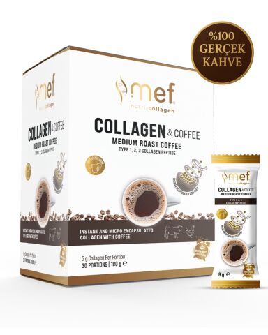 Mef Nutri Collagen Collagen & Coffee Gerçek Kahveli Kolajen