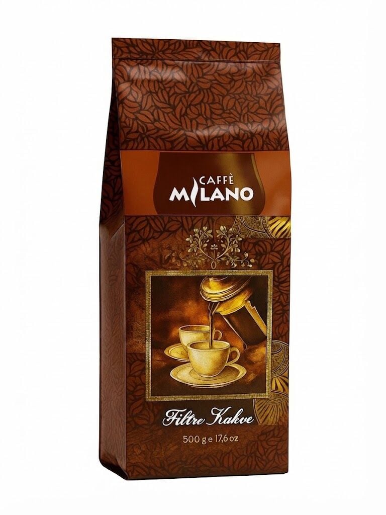 Caffe Milano Filtre Kahve 500g - Yumuşak İçimli Dengeli Harman