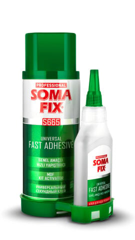 Somafix S665 Hızlı Yapıştırıcı 400 ml + 100g MDF Kit - Genel Amaçlı